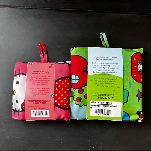 BAGGU x HELLO KITTY REUSABLE BAGS (BABY + STANDARD) - Picture 2 of 6